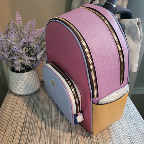 Coach Court Backpack in Colorblock - Picture 5 of 12